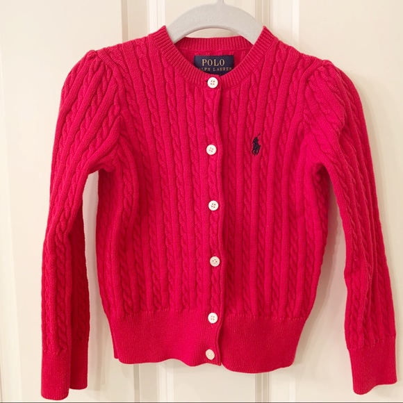 Polo Ralph Lauren Other - ❤️❤️POLO RALPH LAUREN Cable Knit Cotton Cardi SZ 4